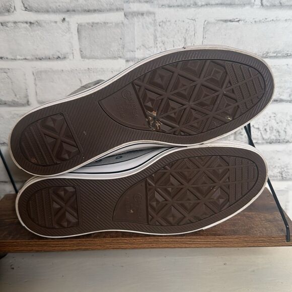 Converse Men's Chuck Taylor Street Mid Varsity Jacket Leather Sneakers 9, 11 - Picture 7 of 11